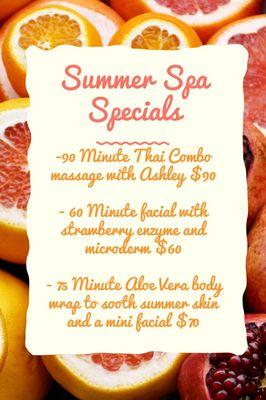 Summer Specials!