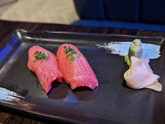 Fatty tuna sushi