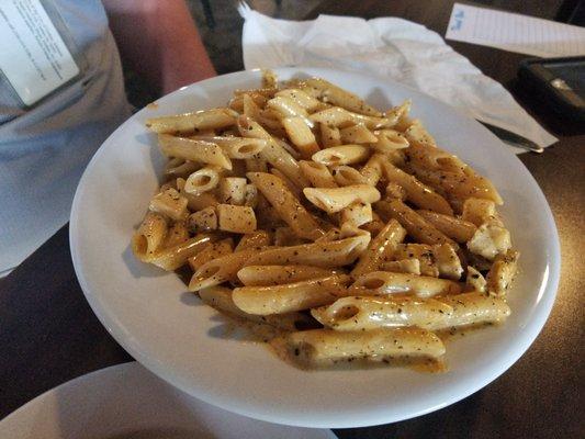 Blackened chicken pasta