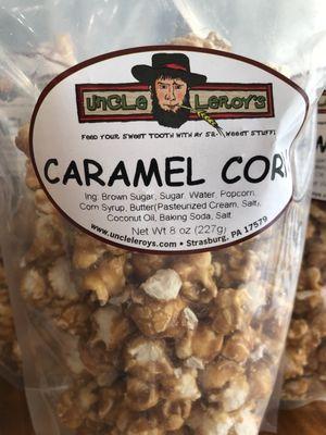 Caramel corn ingredients