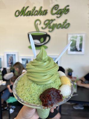 Matcha shaved ice