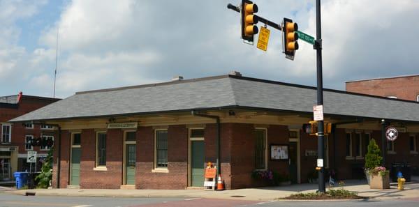 Old Train Station repurposed as an Art Center. Old train stations tend to a work of art themselves.