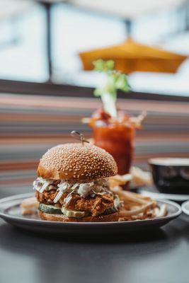 Fried chicken sandwich