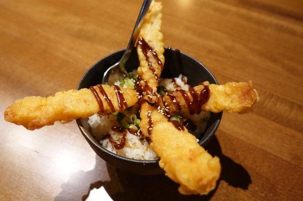 Chashu Don with tempura