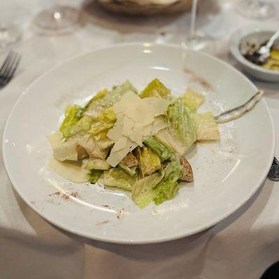 Caesar Salad with an anchovy on the side