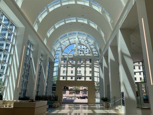 Interior lobby of 501 W Broadway in San Diego.