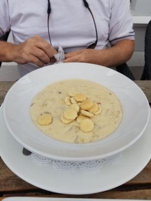 New England clam chowder