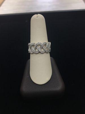 Wedding band set in 18k white gold