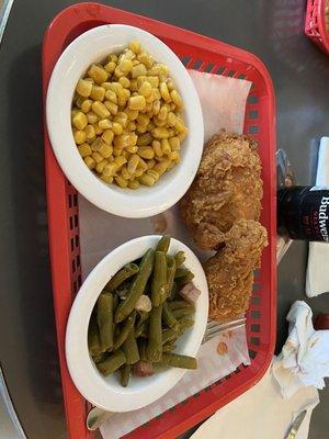 Meyer's Cafe & Lounge: 2-piece chicken dinner  (dark meat)