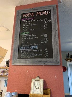 Food menu