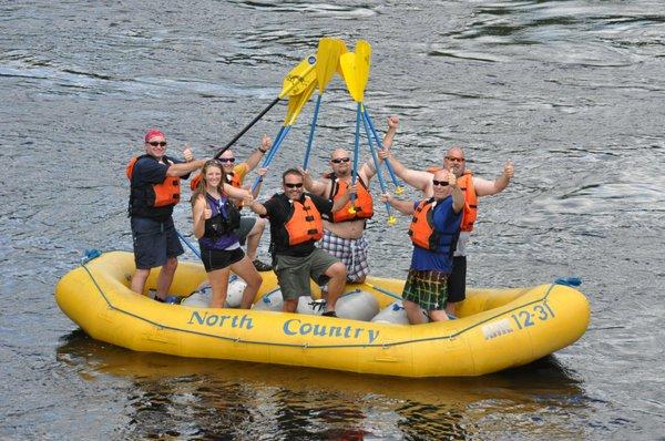 A great day on the river with customers. A rafting trip is a great way to bond with others in your group.