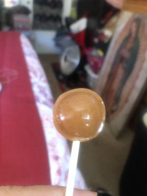 Caramel lollipop