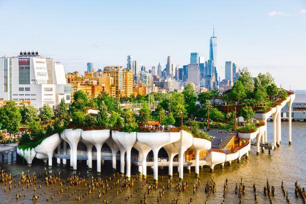 View from Pier 57 rooftop park