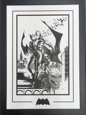 PJFA is excited to share this amazing "original" piece of art by one of its private collectors of Batman & Catwoman.