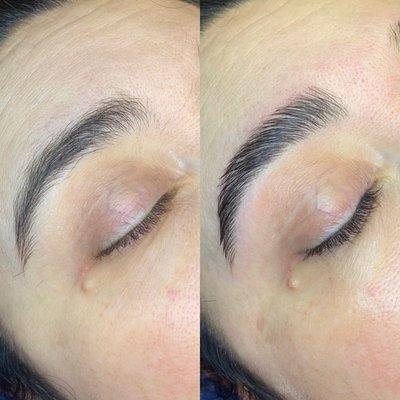 Brow wax and lamination