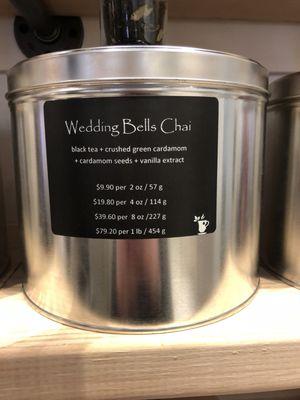 Wedding Bells Chai...one of their many chai options!