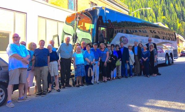 Spokane Tourism Professionals  Inland NorthWest Tourism Professionals   On a tour from Spokane to  Wallace ID and back to  Spokane