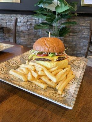 Avocado bacon burger