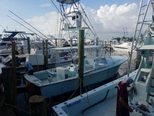 One of the Miss Britt charter boats.