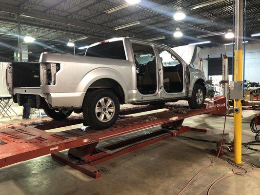 State of the art measuring systems to ensure your vehicle is repaired correctly