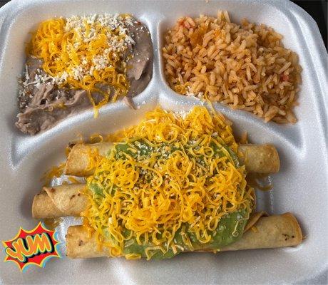 #11 - 3 Rolled Tacos Meal :)