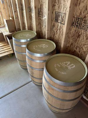 The gin barrels