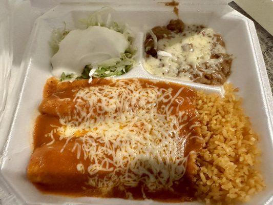 2 Enchilada Plate