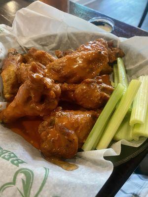 Wings with house Buffalo sauce