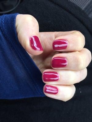 Gel manicure, great job.