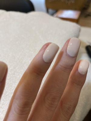 Fourth nail filed way too short