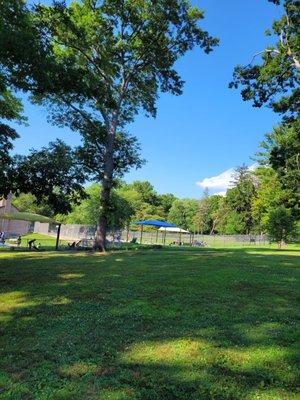 Pool and splash pad area