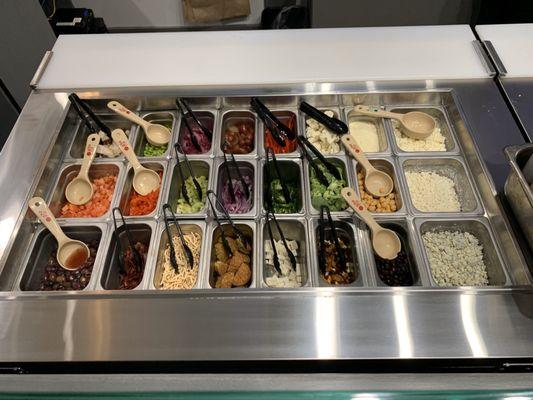 Salad bar toppings