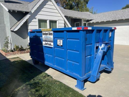 Dumpster delivered safe and sound!