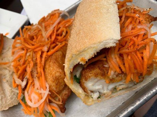 Beer Batter Fish Banh Mi