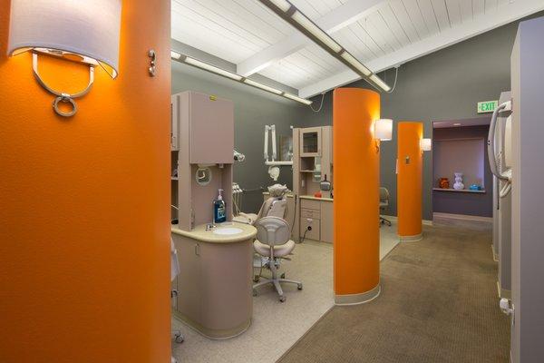 High ceilings and calming colors keep happy patients returning for more general dentistry https://millbraesmiles.com