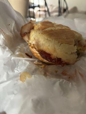 Spicy Strawberry Jam Biscuit