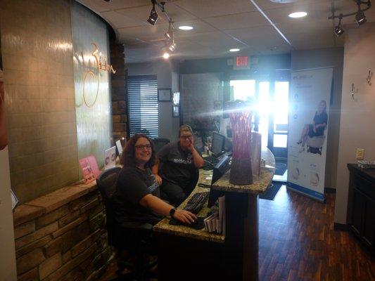 Amy and Dana, 2 of our front desk staff