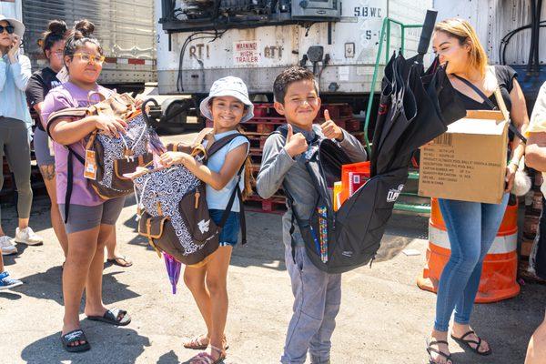 We love to offer children backpacks and school supplies every year at our Back-to-School Giveaway Event.