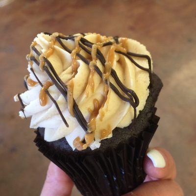 Peanut Butter Cupcake! Moist, delicious & lots of frosting like a cupcake should be.