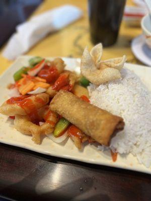 Lunch Combination - Sweet and Spicy Shrimp