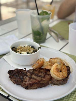 Steak & Shrimp at La Cote