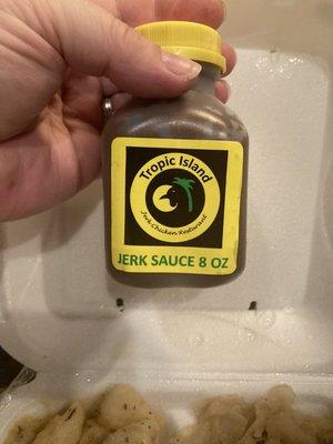 Jerk Sauce to go...they also have a larger size.