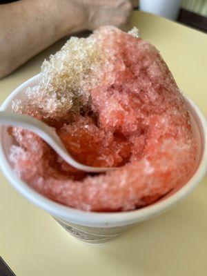 Hawaiian shave ice - root beer, watermelon, & fruit punch