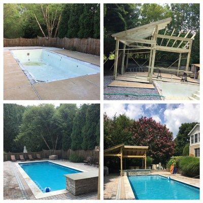 A Recent BJ Pool and Spa Renovation...  From "Plain" To "Fabulous!!" Summer 2017