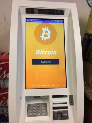 There's actually a bitcoin machine here!