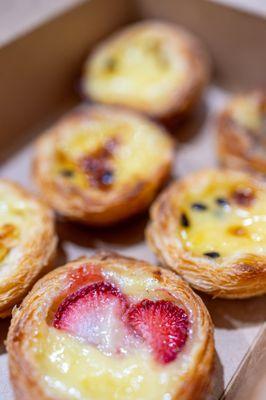 Strawberry Pastéis de Nata aka Portuguese Egg Tart ($4/ea or $21/6)