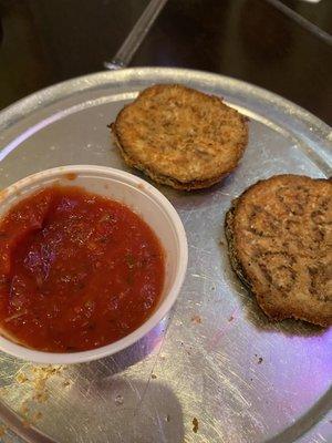 Fried Eggplant (only comes with 4 slices for $10)