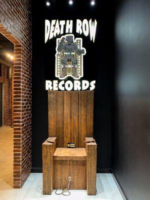 Death Row Records chair at entrance