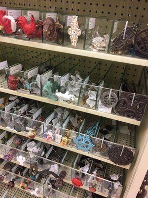 Tons of specialty door knobs- if you can't find it here it probably doesn't exist