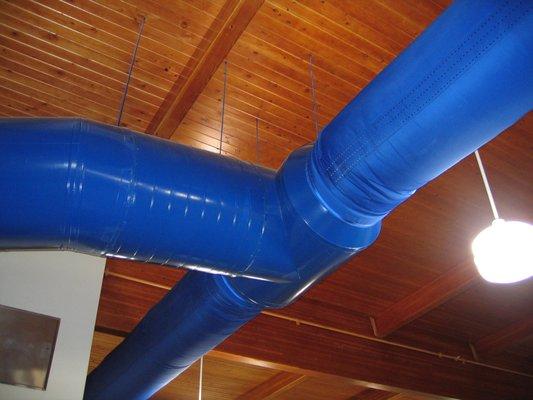 Ducting for indoor pool